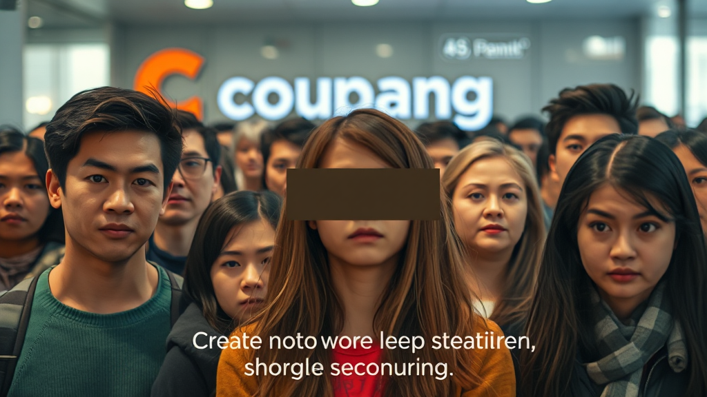 쿠팡 대응 & 문제점 (realistic 스타일)