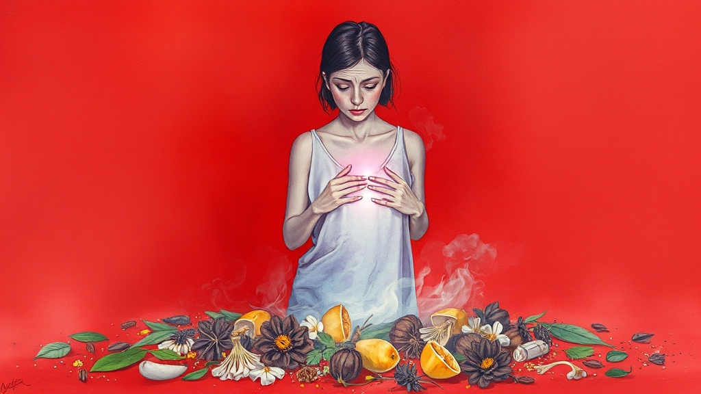 손떨림 심할 땐 전문가 상담 (watercolor 스타일)