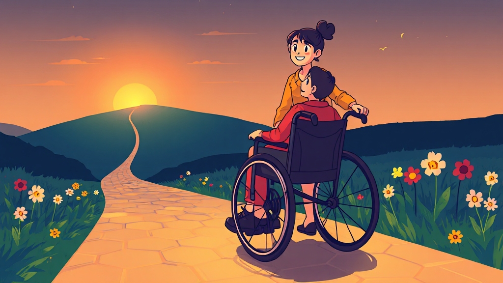 활동지원사, 어떤 일을 할까? (illustration 스타일)