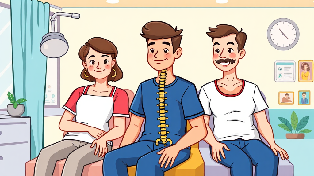 효율적인 도수치료를 위한 병원 선택 기준 (cartoon 스타일)