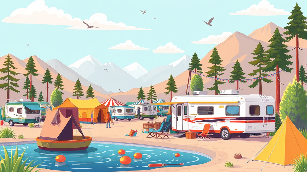 2026 킨텍스 캠핑 박람회: 일정 및 기본 정보 (illustration 스타일)