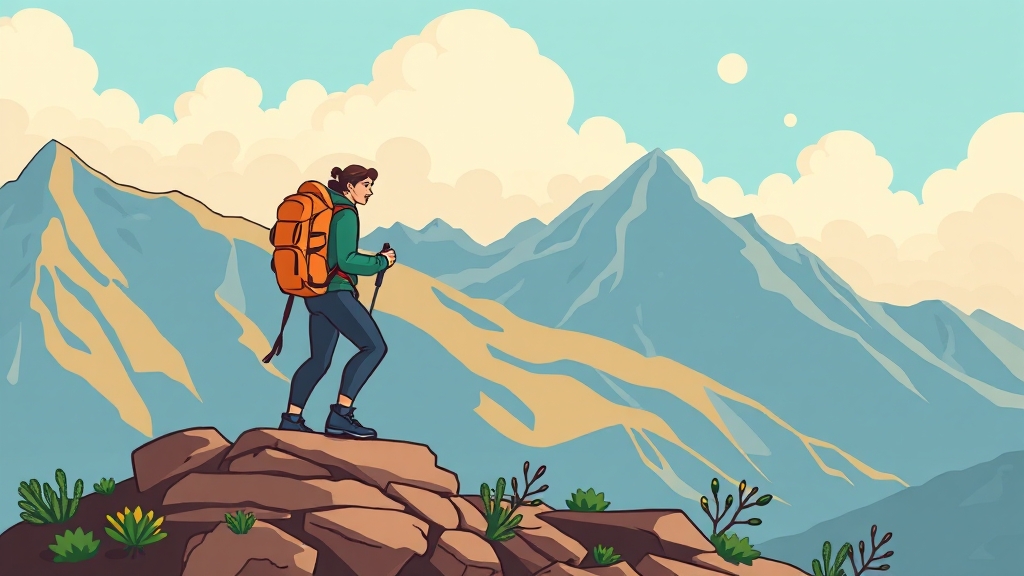 레깅스 등산, 현명하게! (cartoon 스타일)