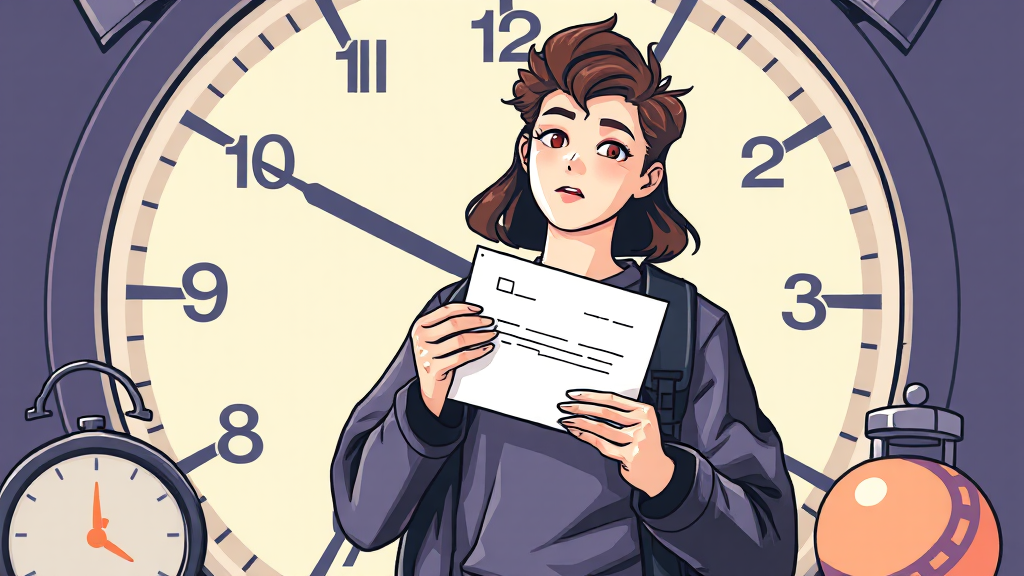 등록, 언제까지 해야 할까? (illustration 스타일)