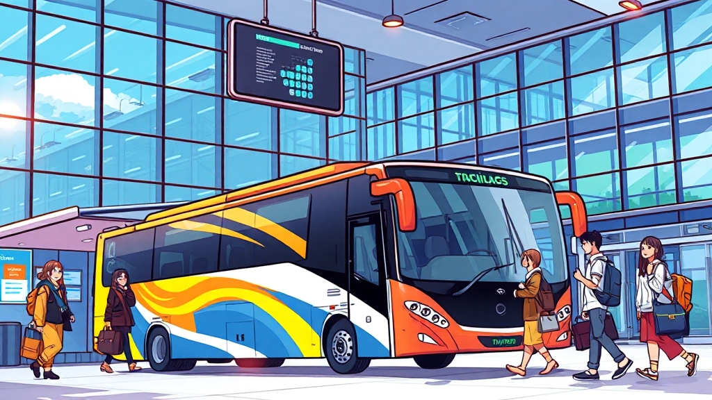 청주공항 리무진 예매 방법 (cartoon 스타일)