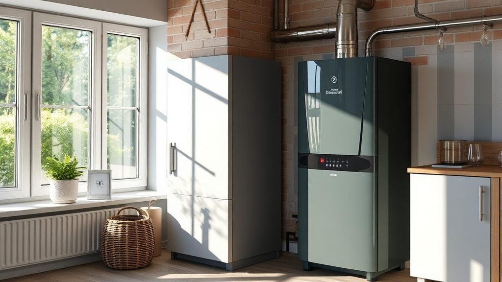 친환경 콘덴싱 보일러 장점 (realistic 스타일)