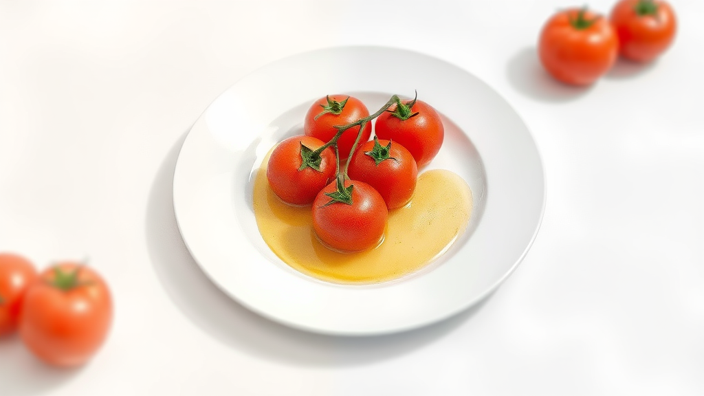 맛과 건강을 동시에: 올리브 토마토 활용 레시피 (watercolor 스타일)