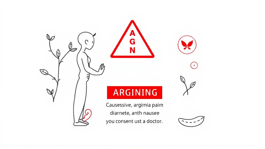 섭취 시 주의사항 & 부작용 (illustration 스타일)