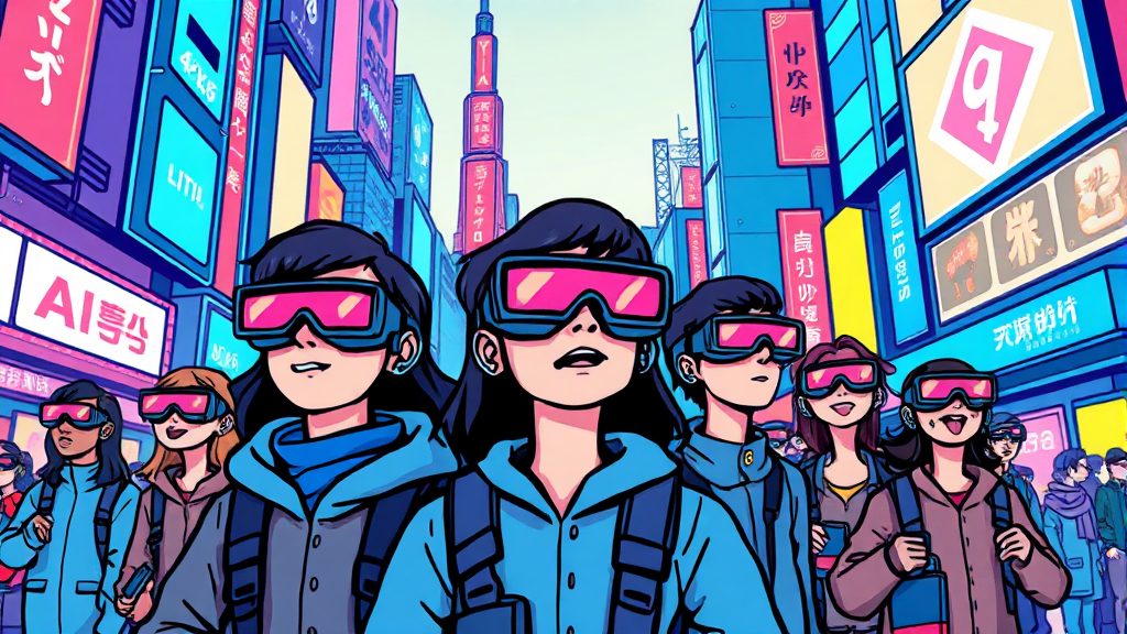 AI 안경 시장 경쟁 현황 및 전망 (cartoon 스타일)