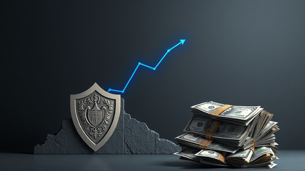 금리 상승 시 유망 투자 분야는? (illustration 스타일)