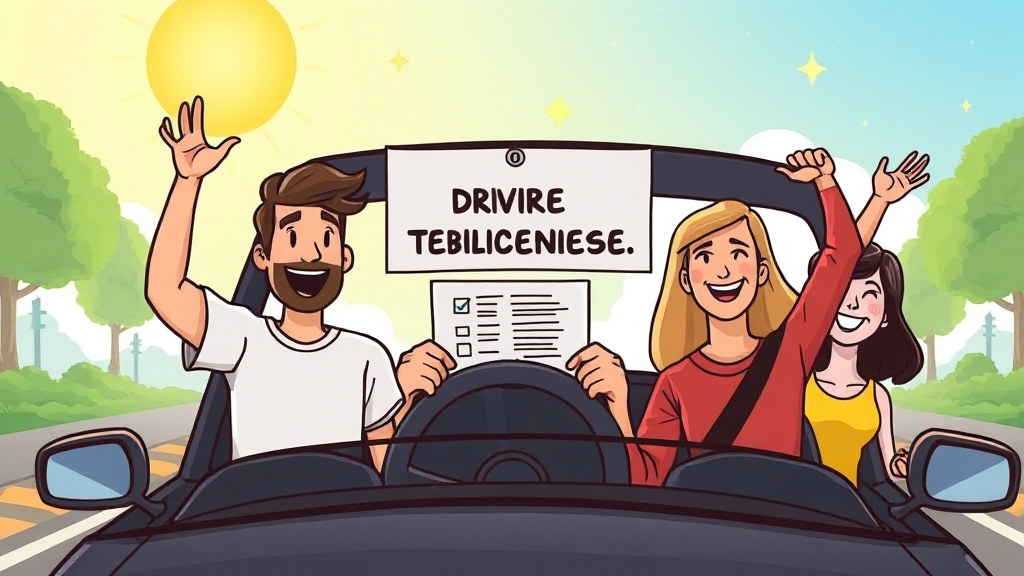 시험 직전 긴장 완화 및 합격 후 다음 단계 (cartoon 스타일)