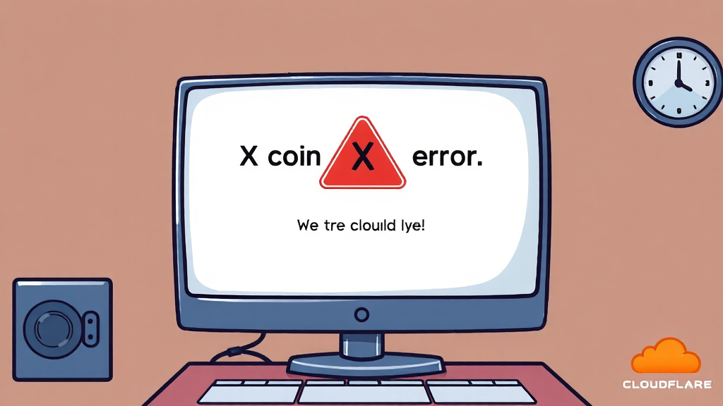 X 오류 시 사용자 대응법 (cartoon 스타일)