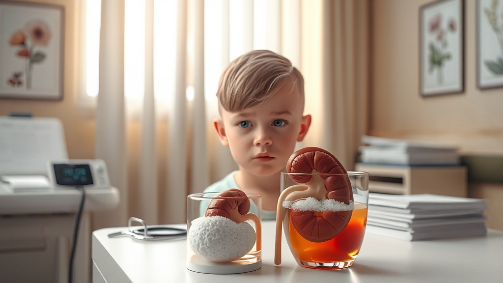 소변 거품과 관련된 질환: 당뇨, 고혈압 등 (realistic 스타일)