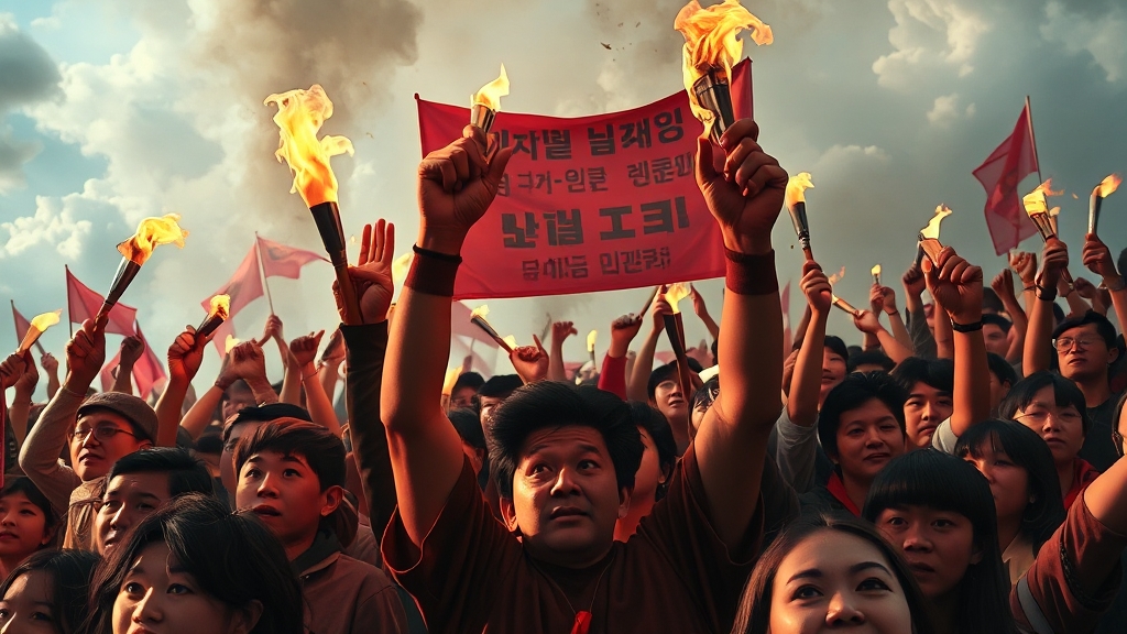 장외투쟁 주요 쟁점과 주장 (realistic 스타일)
