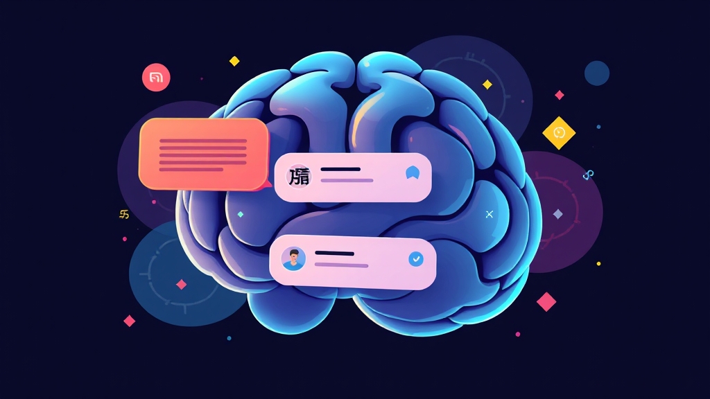 챗GPT 활용 분야: 글쓰기, 번역, 질문 답변 (illustration 스타일)