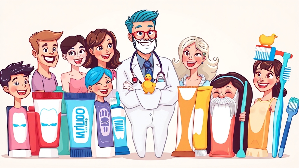 나에게 맞는 치약 고르는 법 (cartoon 스타일)
