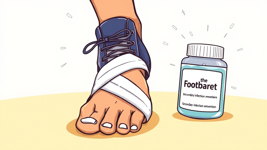 티눈 치료 후 관리 및 예방 (cartoon 스타일)