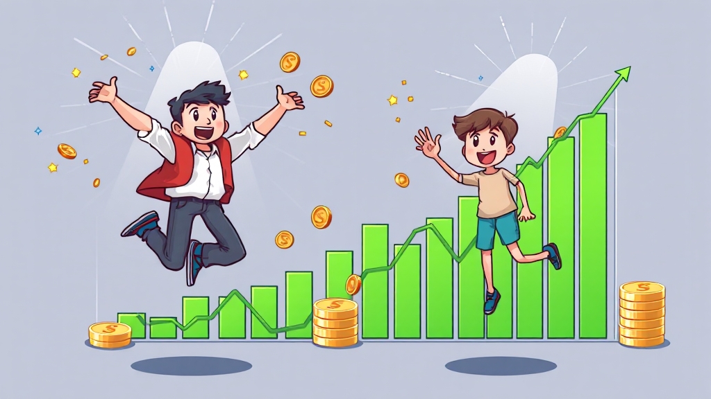 납입 금액 및 저축 기간별 차이 (cartoon 스타일)