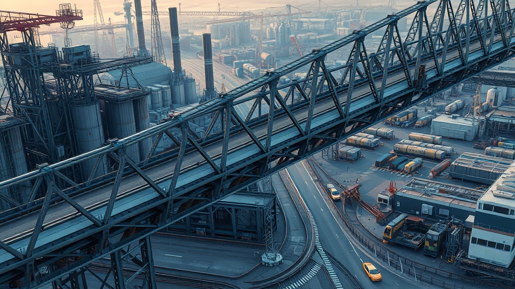 H빔 활용 분야 및 시공 시 유의사항 (realistic 스타일)