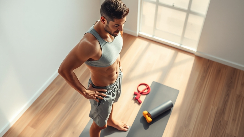 복부 지방, 어떻게 관리해야 할까? (realistic 스타일)