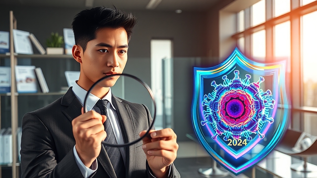 2024년 암 보험 트렌드 및 전망 (realistic 스타일)