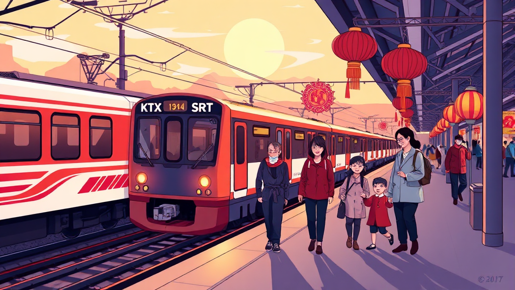 KTX vs SRT 활용 전략 (illustration 스타일)