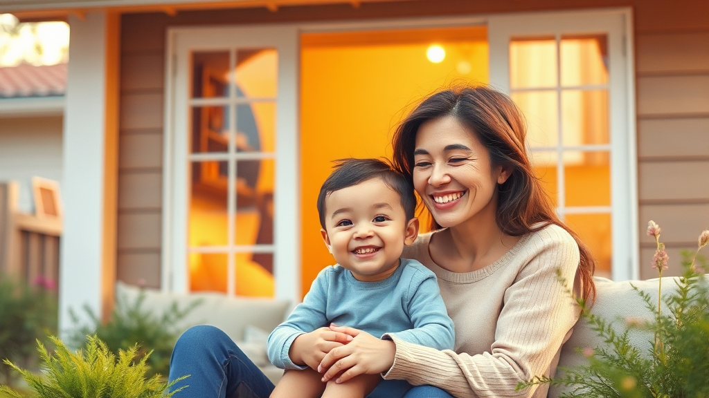 한부모가정 주거 지원 정책 (realistic 스타일)