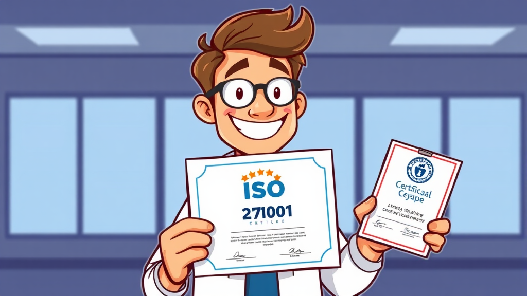 인증 획득, 무엇이 좋을까요? (cartoon 스타일)