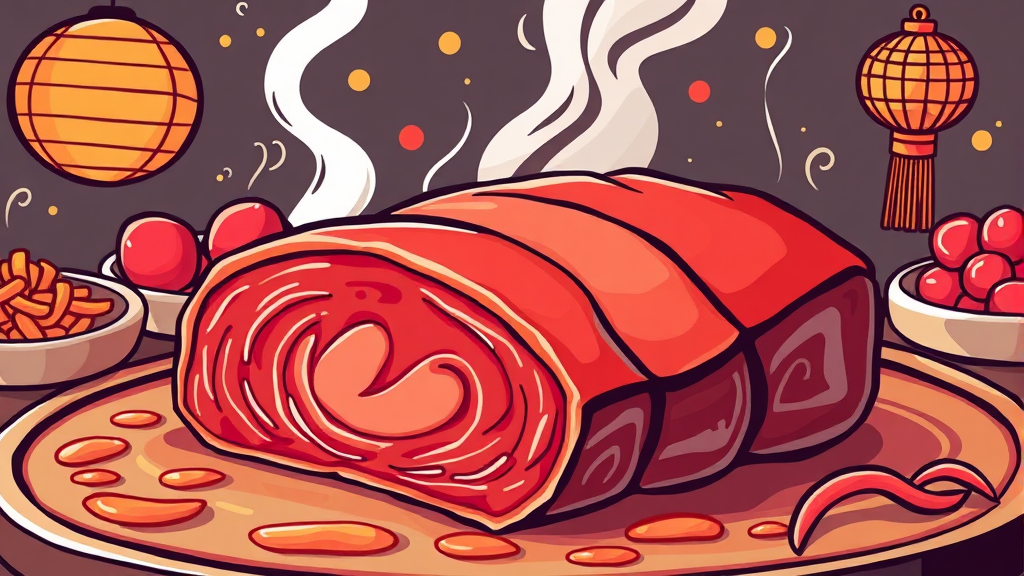 한우 등급 및 부위별 특징 (cartoon 스타일)