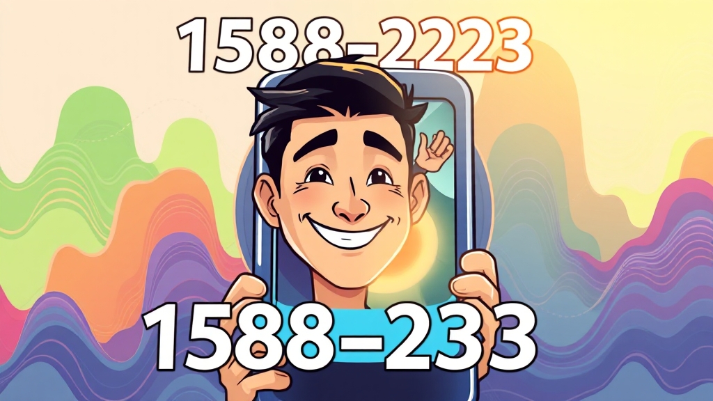 고객센터 전화 및 이용법 (cartoon 스타일)