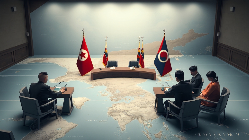 한반도 외교 정세 (realistic 스타일)