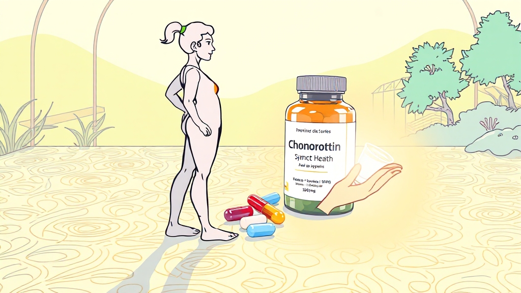 콘드로이친 섭취 방법 & 복용량 (illustration 스타일)