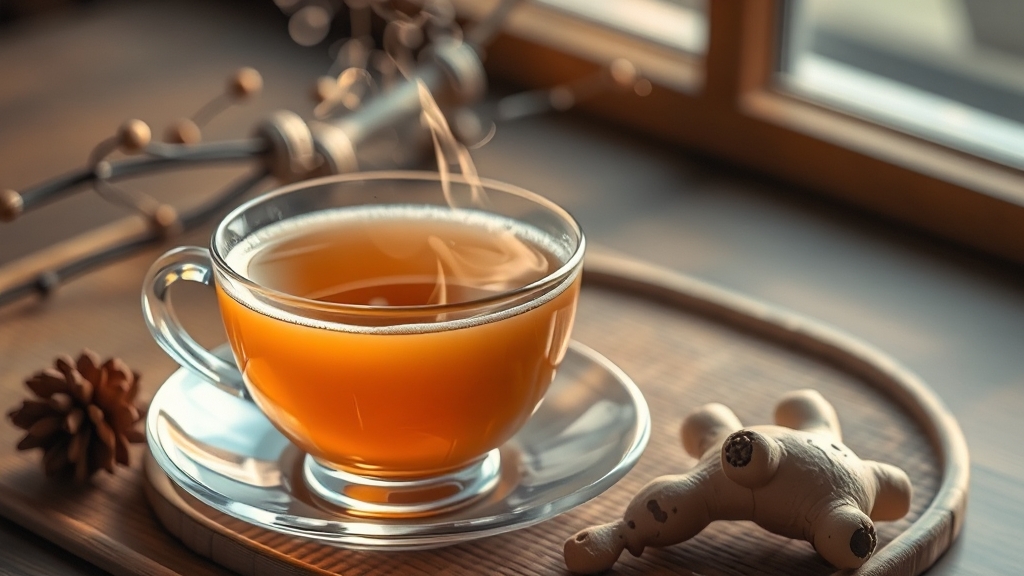 둥글레차, 섭취 시 주의사항 (realistic 스타일)