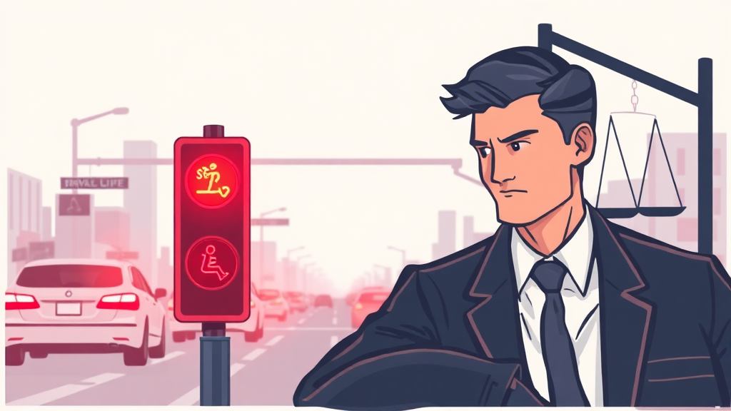 법적 불이익 및 전문가 도움 (illustration 스타일)