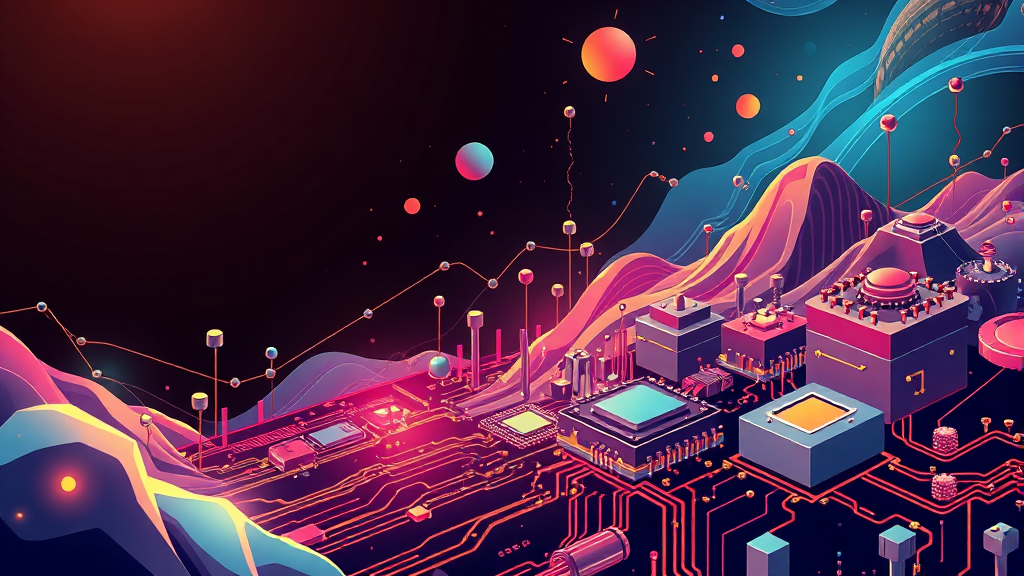 반도체 생태계 심층 분석: 소재, 부품, 장비 투자 전략 (illustration 스타일)