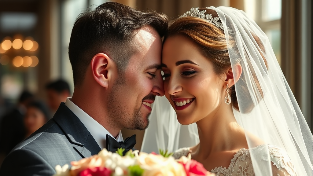 AI 합성 웨딩 사진, 무엇이 진실인가? (realistic 스타일)