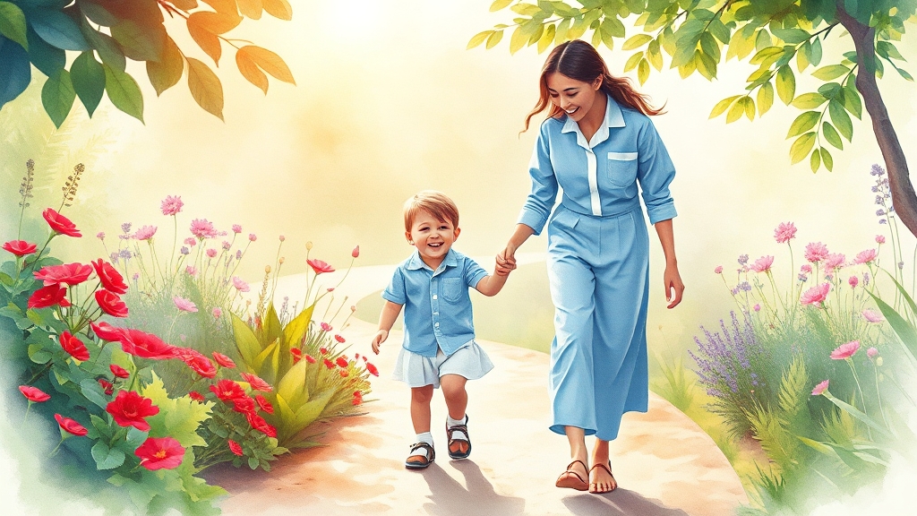 아이돌보미 국가자격증이란? (watercolor 스타일)