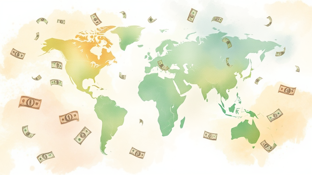 무증빙 송금 한도 및 조건 (watercolor 스타일)