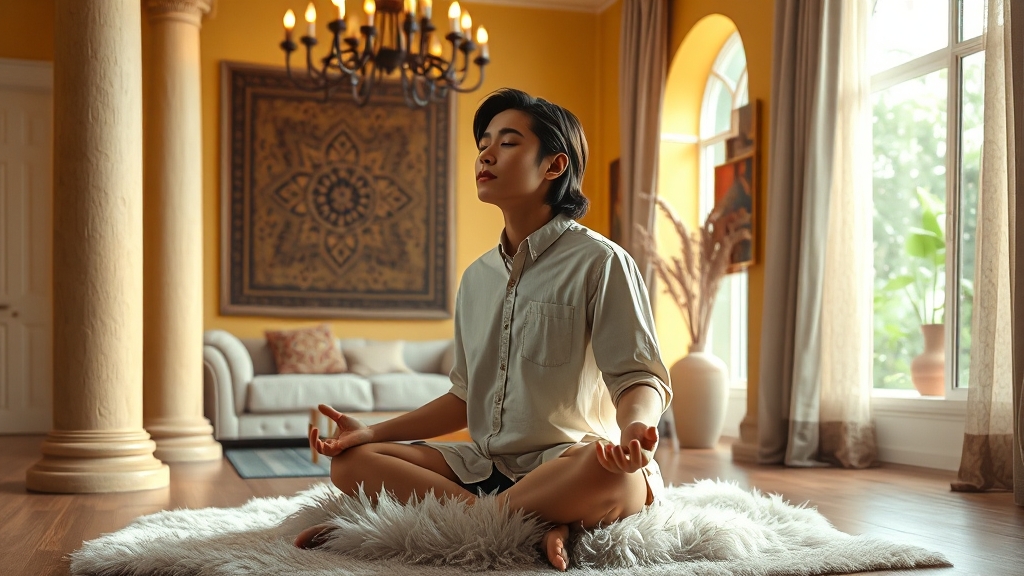 공황 발작 시 대처법 (realistic 스타일)