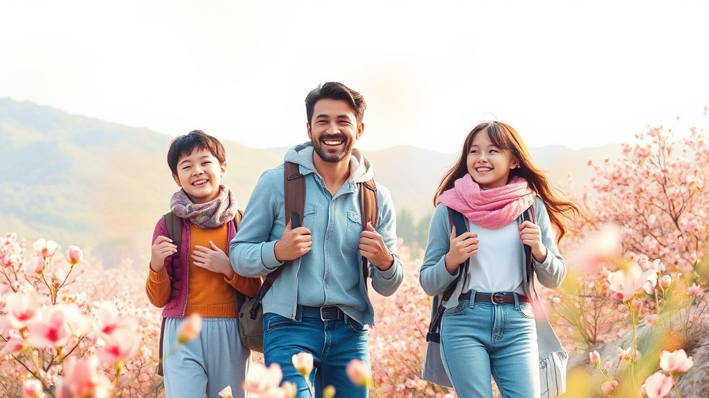 2026 봄 여행, 숙박세일페스타로 알뜰하게 즐기기 (watercolor 스타일)