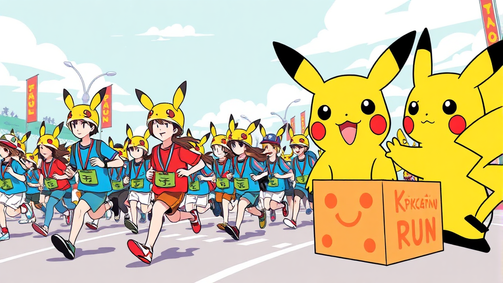 포켓몬 런 서울 참가비와 굿즈 구성 상세 안내 (illustration 스타일)