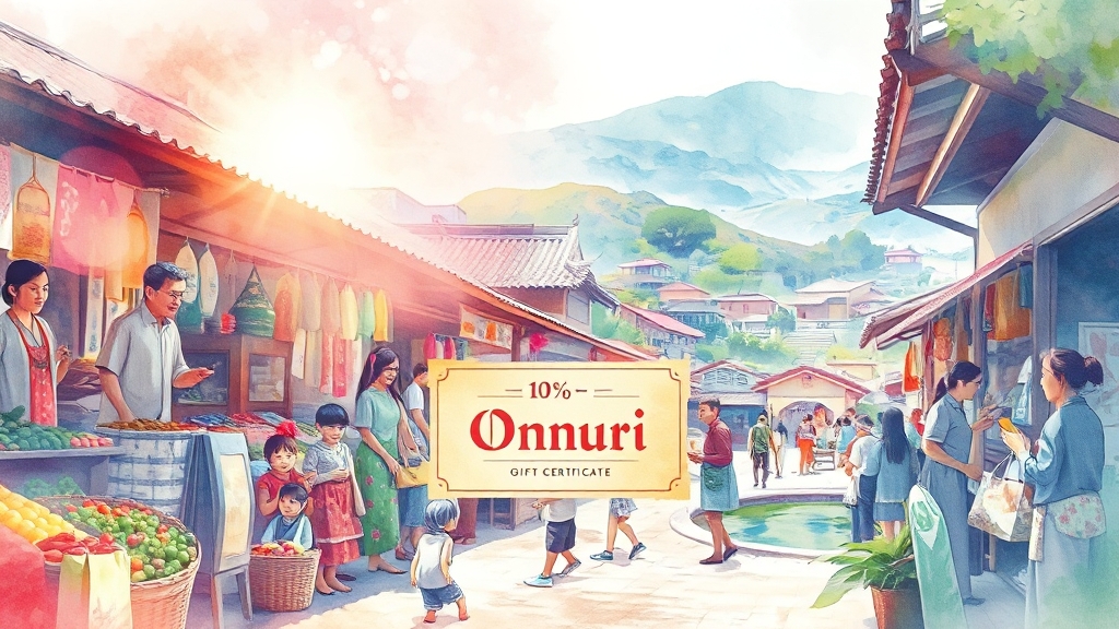온누리상품권이란? (watercolor 스타일)