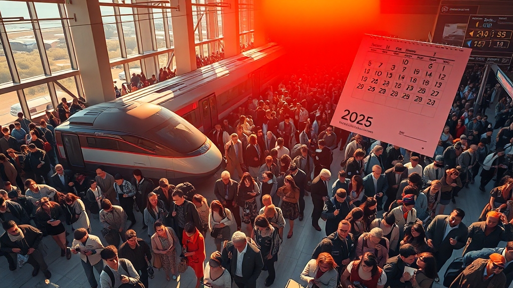 2025 추석, 공항 혼잡 예측 (realistic 스타일)