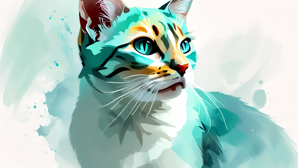 고양이 이빨 건강, 무엇을 주의해야 할까? (watercolor 스타일)