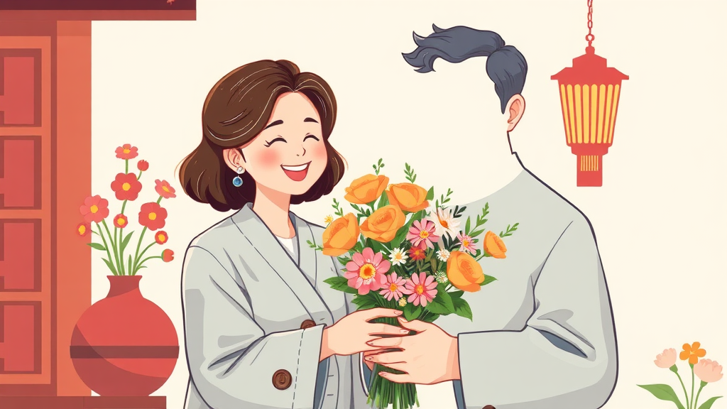 예비 장모님 마음 사로잡은 비결 (illustration 스타일)