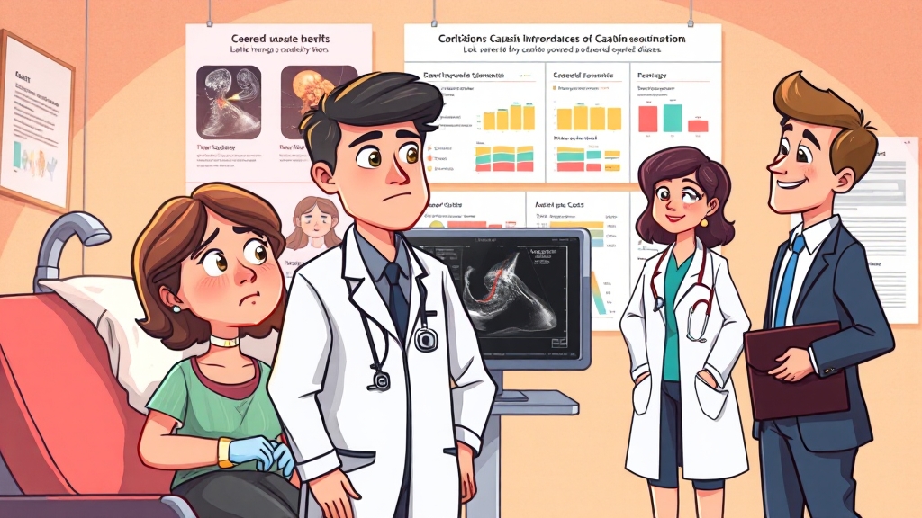 검사 비용: 급여 vs 비급여 (cartoon 스타일)