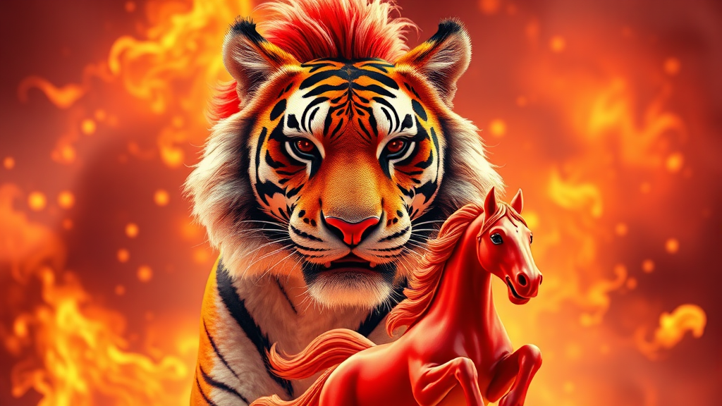 호랑이띠 운세 (realistic 스타일)