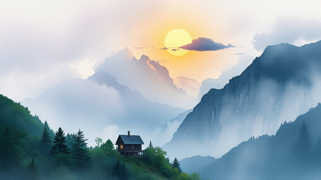 카드값 연체, 왜 심각할까요? (watercolor 스타일)
