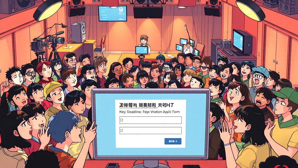 방청 신청, 어떻게 해야 할까요? (cartoon 스타일)