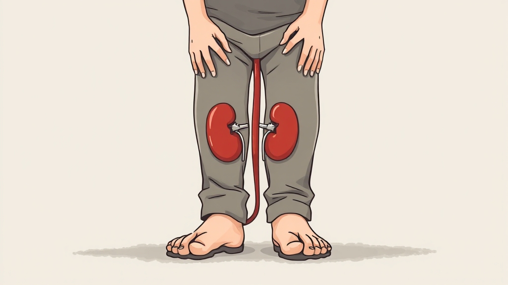 신장병 초기 증상과 신호 (illustration 스타일)