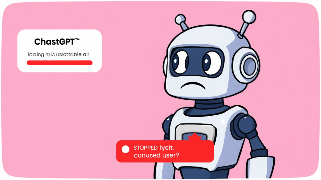 챗GPT 서비스, 괜찮을까? (cartoon 스타일)